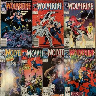 Wolverine 1 2 3 4 5 6 7 (1988) 1st Ongoing Series Hulk Newsstands Marvel Comics