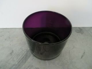 AMETHYST BLOWN GLASS,  Finger Bowl,  19TH CENTURY,  British,  VG 2