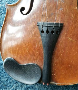 Hopf Violin 4/4 (Germany) Vintage 1900 and Case Old Antique Project Restoration 3