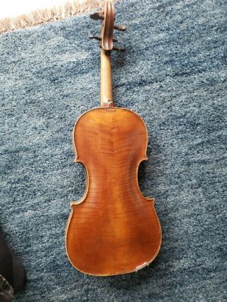 Hopf Violin 4/4 (Germany) Vintage 1900 and Case Old Antique Project Restoration 5