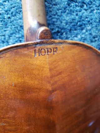 Hopf Violin 4/4 (Germany) Vintage 1900 and Case Old Antique Project Restoration 6