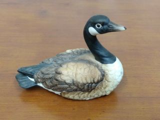 1983 Lefton Label Canada Goose American Duck Decoy Tomoyuki Toda Figurine 04002