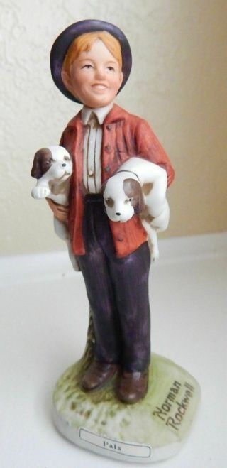 Norman Rockwell Figurine " Pal " By Dave Grossman 1982