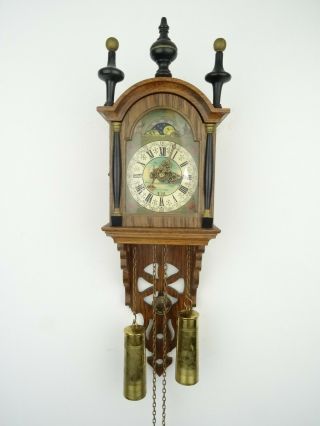 Friesian Warmink Wuba Dutch Wall Clock Vintage Antique 8 Day (zaanse Era)