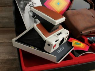 Vintage Polaroid Sx70 Land Camera Alpha Model In Presentation Box