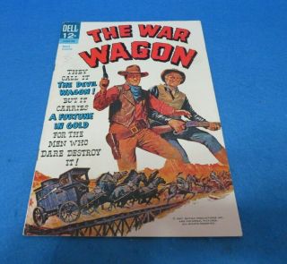 John Wayne/ Kirk Douglas Dell The War Wagon Comic 1967 Vg,