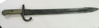 Vintage Belgium Wwi 1914 - 1918 Terssen Carbine Sawback Engineer Pioneer Bayonet