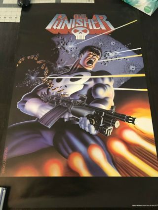 1985 Punisher Poster 1st Cover Marvel Comics Mike Zeck Artwork