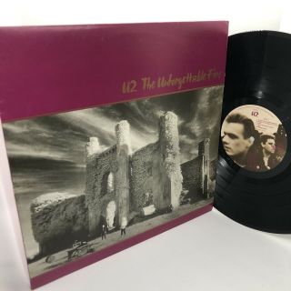 U2 ‎– The Unforgettable Fire Vinyl Record Lp Near