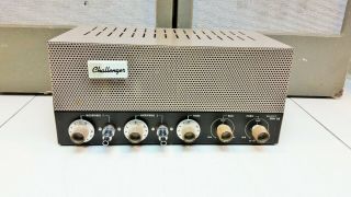 Vtg Bogen Challenger Model Cha 33 Tube Amp For Microphone Pa,  Guitar W/ Speakers