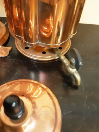 Jos Heinrichs Antique Or Vintage Copper Tea Pot with Stand and Burner 4