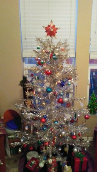 Vintage Aluminum Christmas Tree 6 1/2 Ft