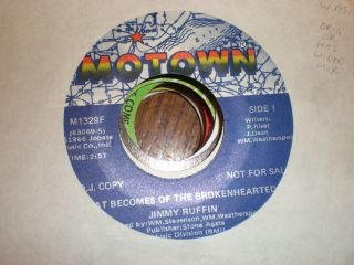 Jimmy Ruffin 45 What Becomes Of The Brokenhearted Motown