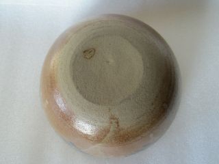 Antique Salt - Glazed Slip - Decorated Stoneware Pottery Bowl 3