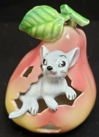 Vintage Lego Japan Porcelain Mouse In A Pear Near See More In My Listings