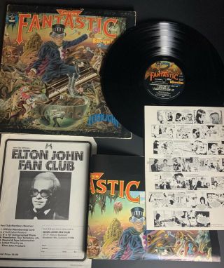 Elton John - Captain Fantastic And The Brown Dirt Cowboy W/inserts And Poster