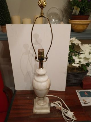 Vintage Italian Marble/alabaster Neo - Classical Urn Table Lamp -,  Subtle