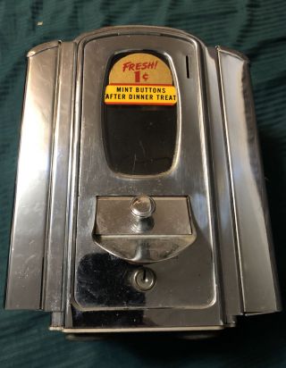 Vintage 1 Cent Coin Op Eldrege Napkin/mint Dispenser
