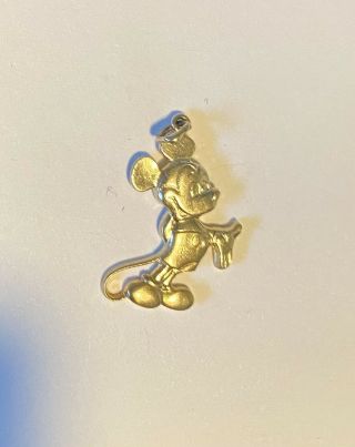 14k Yellow Gold Vintage Walt Disney Mickey Mouse Charm
