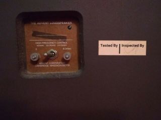 Vintage Pair  Large Advent Utility LoudSpeakers Freshly Refoamed Woofers 6