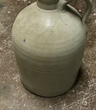 Antique vintage Ovoid stoneware jug Guy and Company Port Edward NY 3