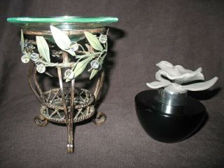 Partylite Garden Lites Aroma Melts Warmer Hb2205 Tealight - Black Orchid Diffuser