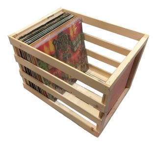 14 Inch Vinyl Record Storage Crate - Album,  Lp,  Record Storage And Display