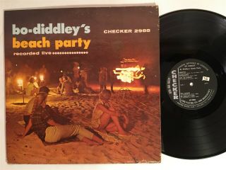 Bo Diddley Beach Party Checker 2988 Mono Black Label Rock R&b Lp