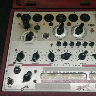 Vintage Hickok 600A Mutual Conductance Tube Tester Transconductance 2
