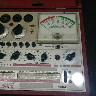 Vintage Hickok 600A Mutual Conductance Tube Tester Transconductance 3