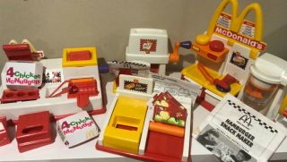 Vintage Mcdonalds Happy Meal Magic Hamburger,  Mcnugget,  French Fry & Pie Maker