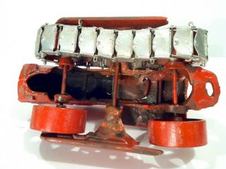 Vintage 1934 - 39 Arcade Cast Iron International TD - 40 Crawler Toy LOOK & READ 6