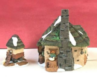 Dept 56 Heritage Dickens Village Series 1999 McShane Cottage Set of 2 - NO BOX 2