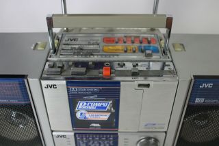 Rare Vintage JVC PC - RM100JW Boombox Detachable Portable Cassette Player 3