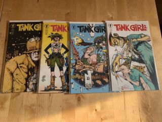 Tank Girl 2 1 - 4 Dark Horse Comics,  Jamie Hewlett 1993 Gorrilaz Rare Full Run