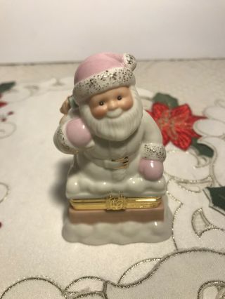 Lenox Treasures Santa’s Special Delivery Trinket Box,  Teddy Bear Charm