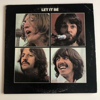 The Beatles Let It Be Vinyl Lp Record Album 1st Edition 1970 Release
