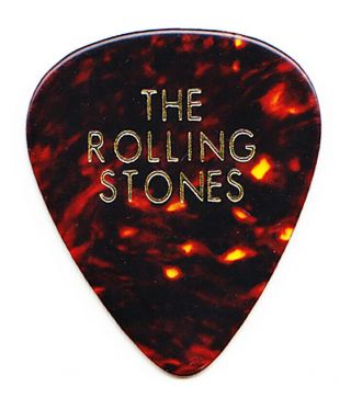 Vintage Rolling Stones Keith Richards Faux Tortoise Guitar Pick - 1990s Tours