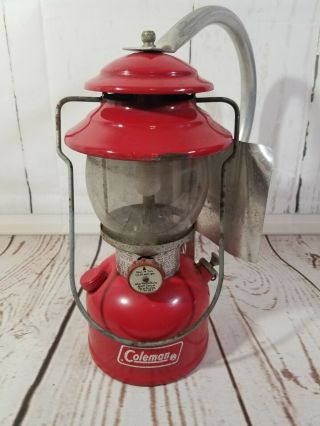 Vintage 1973 Coleman 200a Gas Camping Lantern 10 - 73 No Dents W/ Reflector/handle