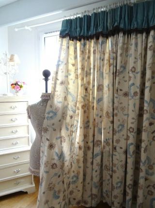 Designers Guild Curtains Vintage 100 Linen Shabby Cottage Chic Ea 128.  7 " W87.  4 " D