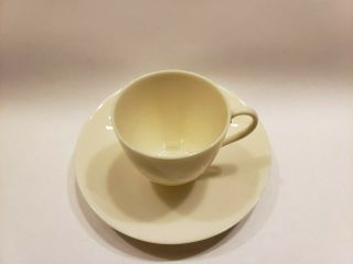 American Belleek Lenox Porcelain Tea Cup & Saucer Set CAC Stamp 1906 - 1924 2