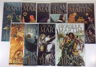 Game Of Thrones 1 - 9 Comic Set Dynamite Entertainment George R.  R.  Martin 2011