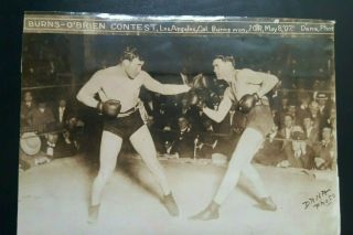 Vintage Boxing Photo: Tommy Burns V Jack O 