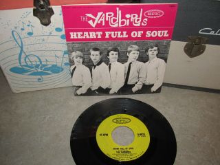The Yardbirds 45 Rpm W/ps Heart Full Of Soul 1965 Epic Nm Sleeve