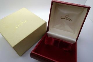 Omega Vintage Watch Box 1960s Large Inner For Sports Models