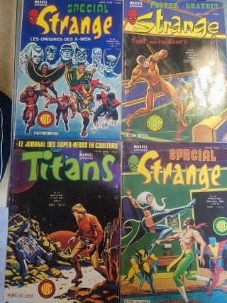 Rare Marvel Comics French Edition Strange / Titans Marvel,  1981 - 82