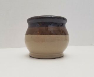 Vtg Brown Crock Jug Glazed Stoneware Pottery Primitive Decor Art Hi Mark 3 "