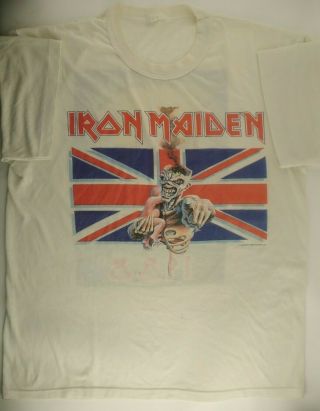 Vintage Iron Maiden Seventh Son Tour T - Shirt - 1988