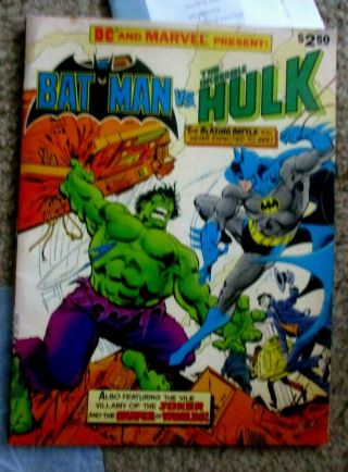 Dc And Marvel Present Batman Vs.  The Incredible Hulk In Vg,