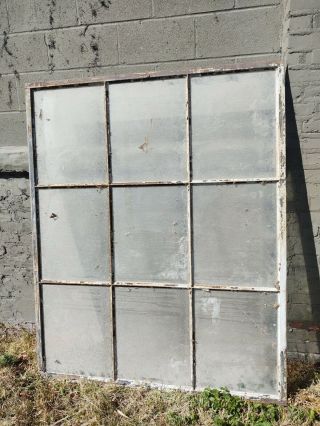 Reclaimed Vintage Industrial Factory Steel Casement Window From Military Hanger.